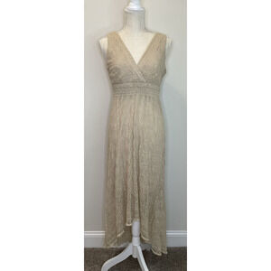 Cottagecore Fairy Coquette Romantic Lace Dress Boho Bridal Prairie Angel Size 4